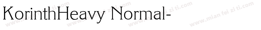KorinthHeavy Normal字体转换